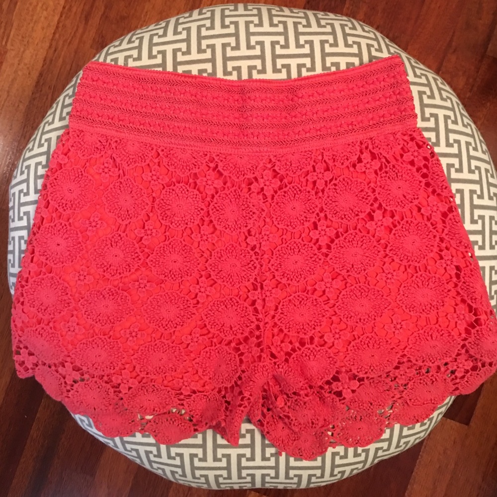 Umgee lace embroidered shorts