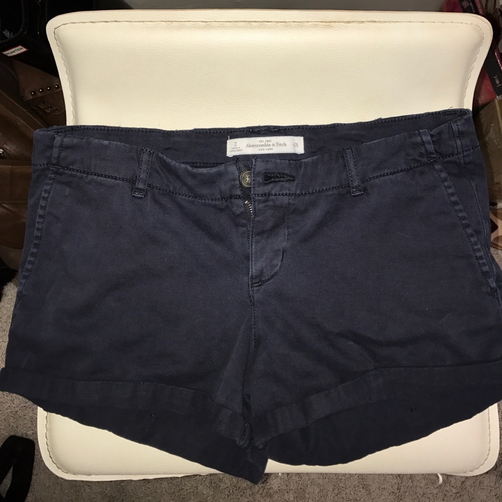 Abercrombie and fitch navy shorts