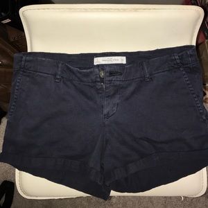 Abercrombie and fitch navy shorts