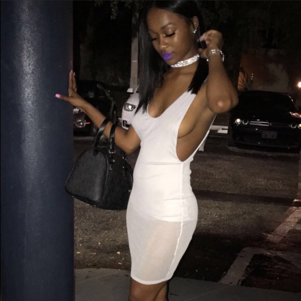 grey fashion nova dress.