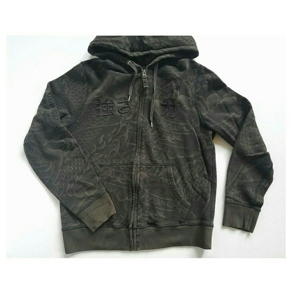 dragon zip up hoodie