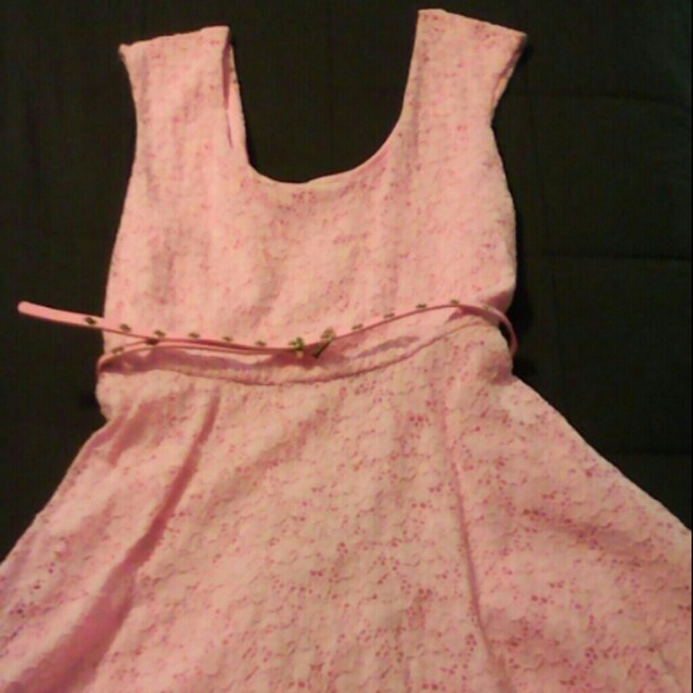 Candies jrs L pink floral dress