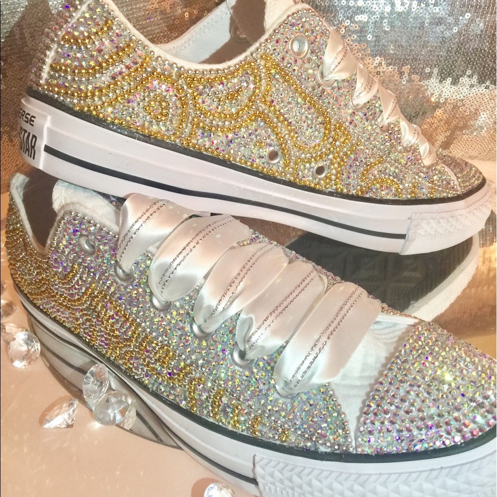 Custom Curve Design Bling Converse *Made to Order*