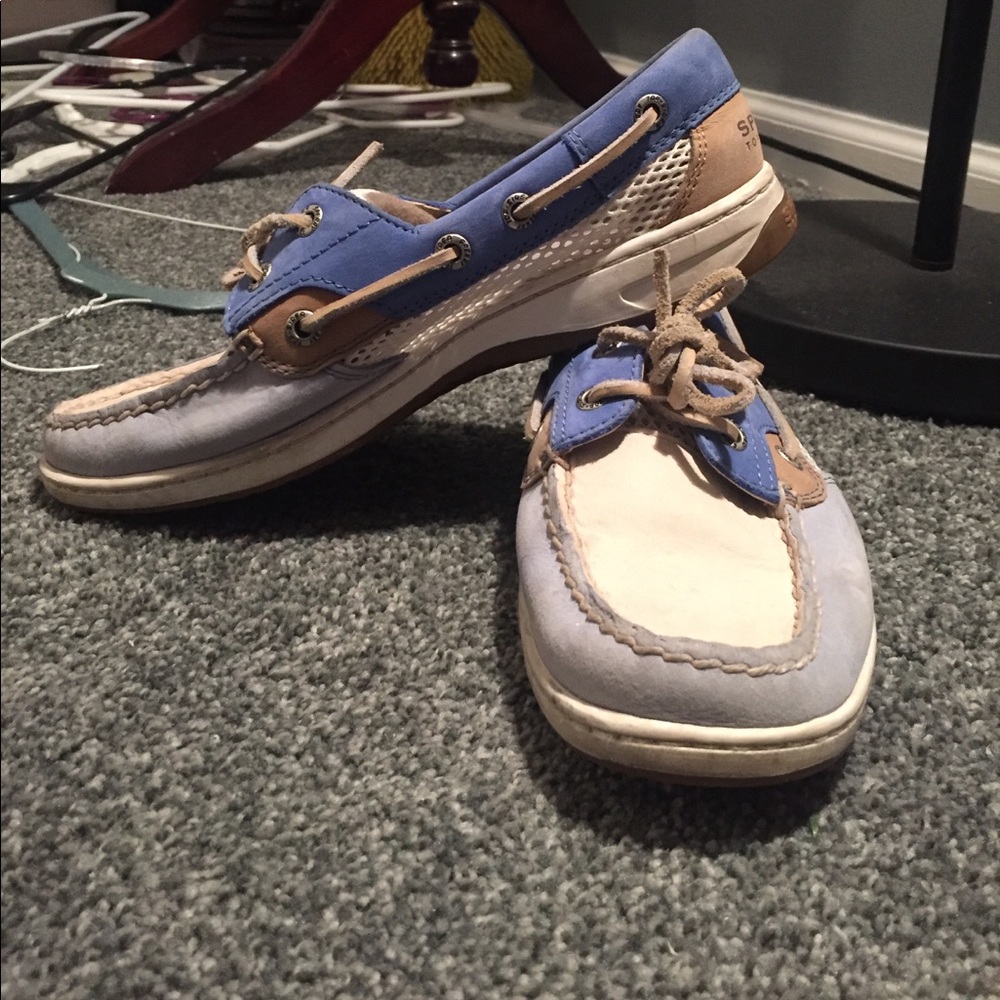 Sperry | white&blue boat shoes