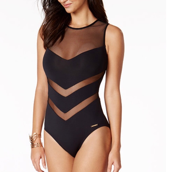 Vince Camuto Other - Vince Camuto "illusion" mesh one piece swimsuit