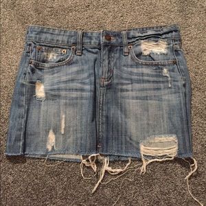 Forever 21 | ripped jean skirt