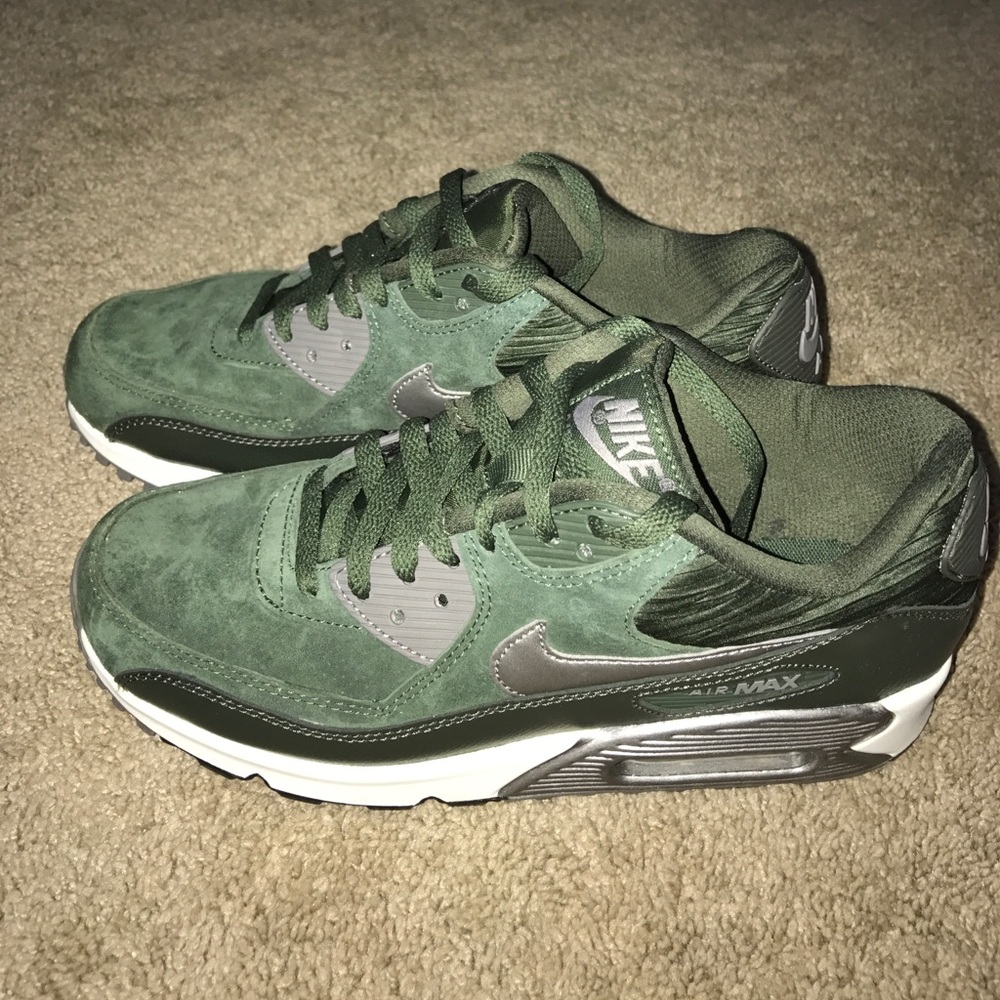 Green Suede Nike Airs