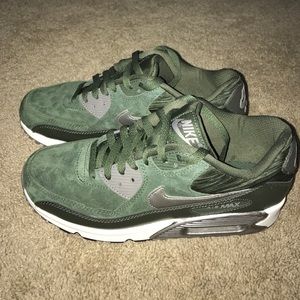 Green Suede Nike Airs