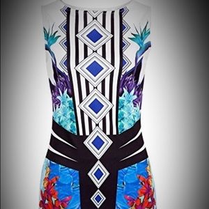 Multicolored knee length dress