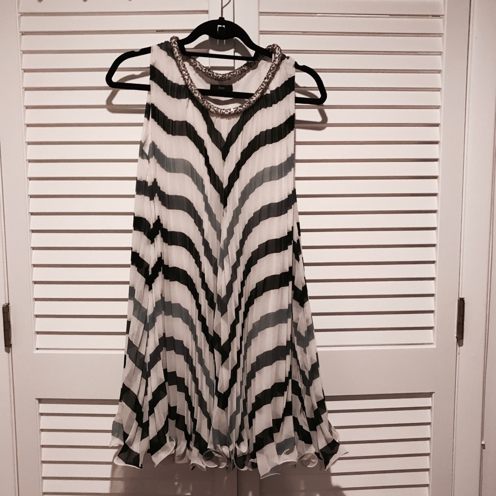 Beaded summer mini dress