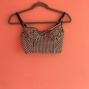 Pin-Striped American Apparel Crop