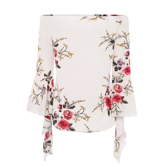 ‼️PRICE FIRM LAST CALL Crepe Off The Shoulder Top - Picture 5 of 6