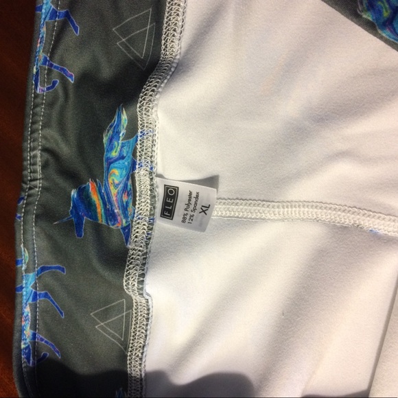 KMC x Fleo High Octance unicorn rainbow Shorts - Picture 5 of 6
