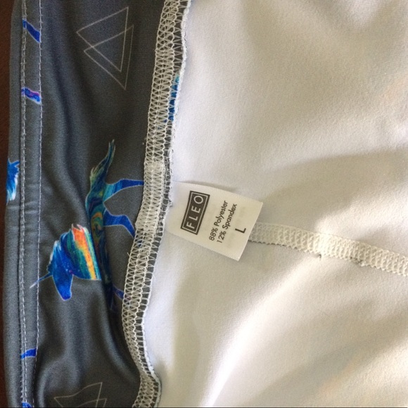 KMC x Fleo High Octance unicorn rainbow Shorts - Picture 6 of 6