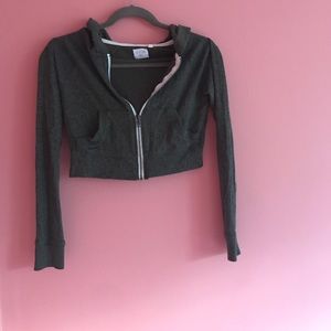 Green Out from Under/ Urban Cropped Hoodie