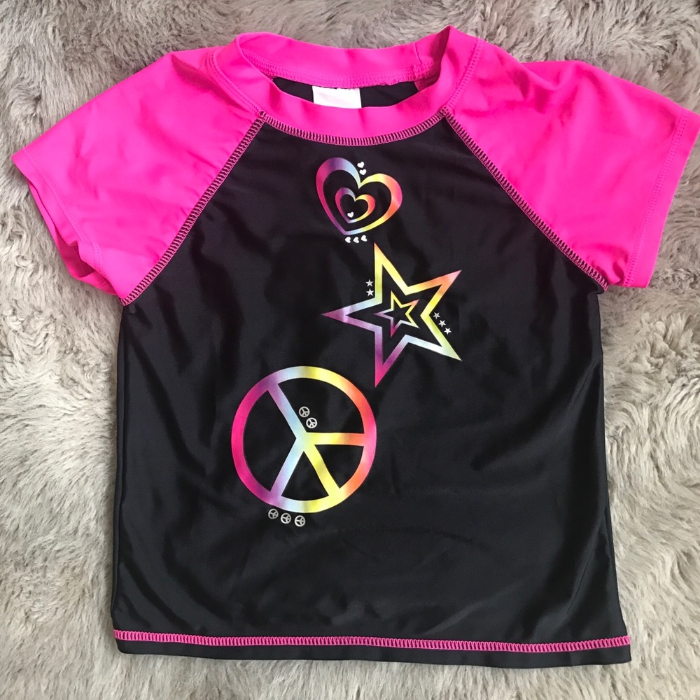 Peace and Love Surfer Girl Rashguard