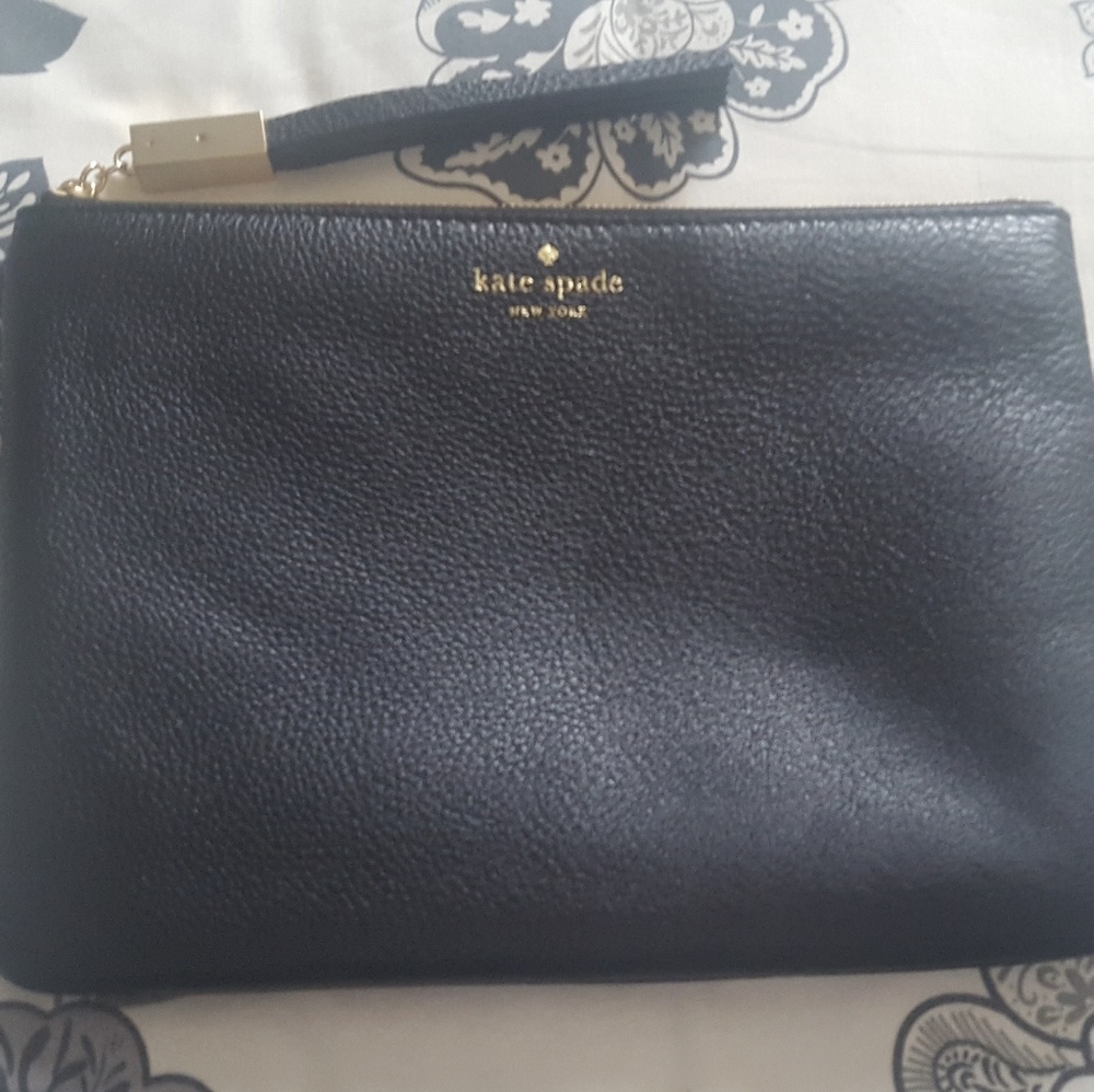 Kate Spade Gia Gray Street Large Black Pouch
