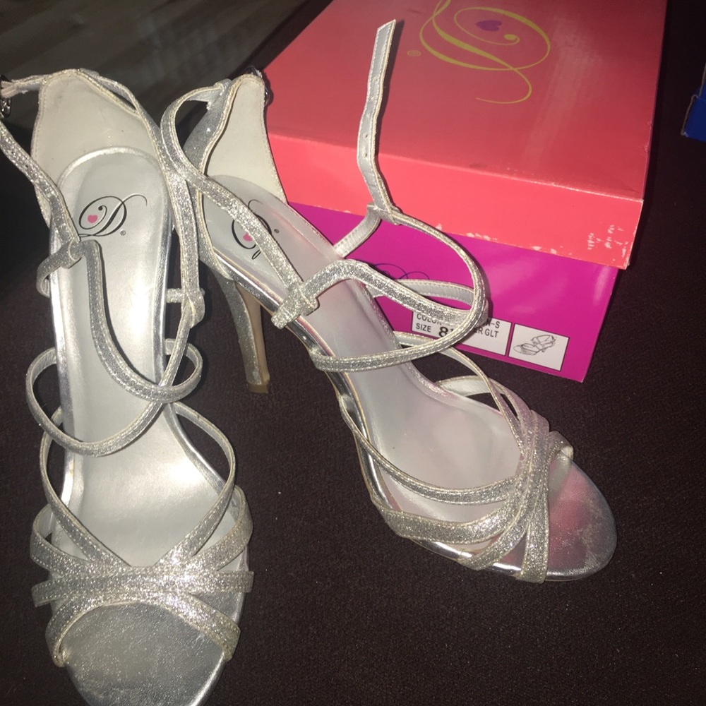 Sparkle high heels shoes