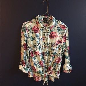 Floral rayon top