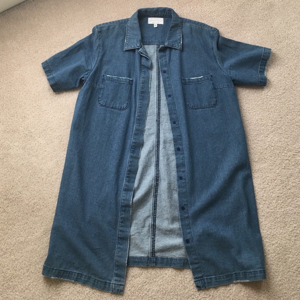 Kendall and Kylie button up denim dress