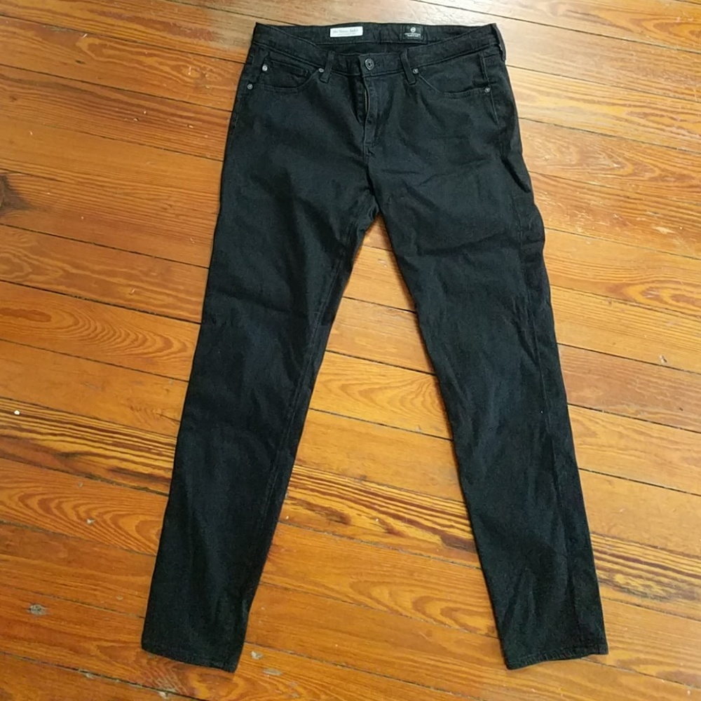 AG Stevie slim ankle straight leg velvety black