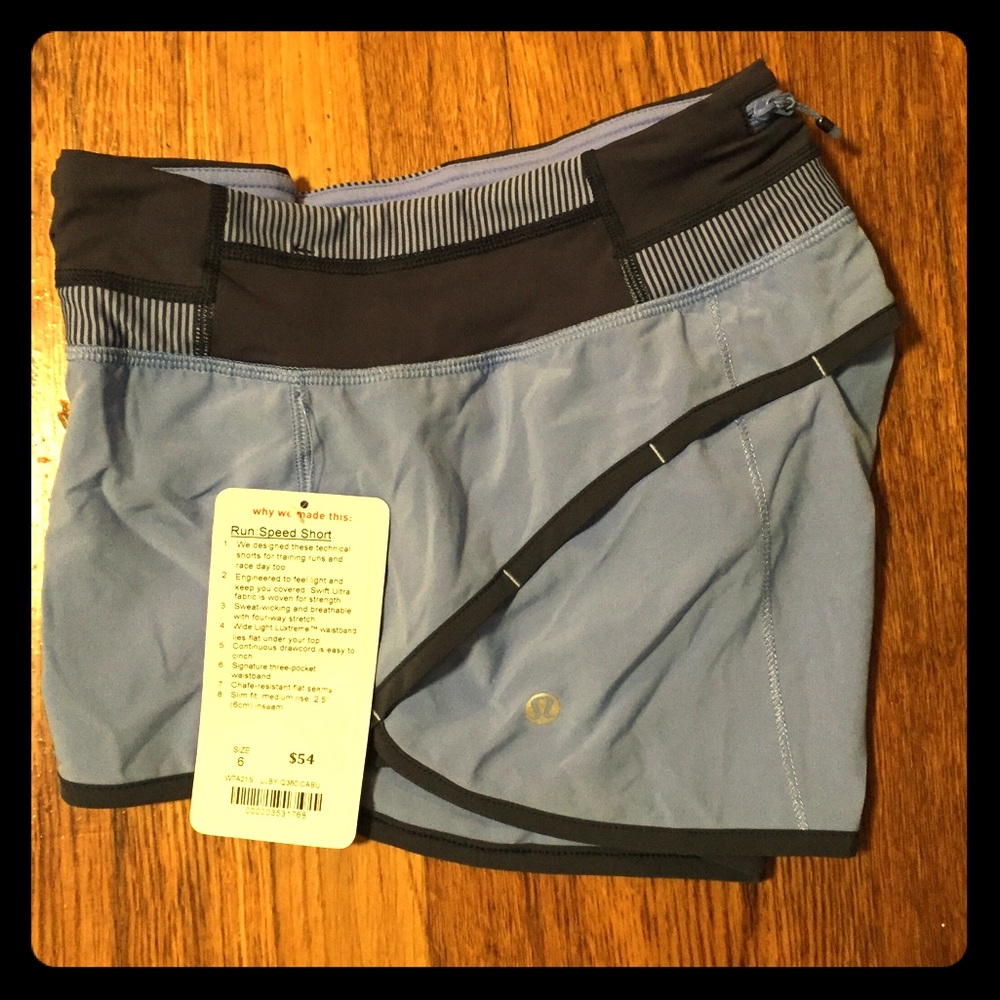 Lululemon Run: Speed Short size 6. NWT.