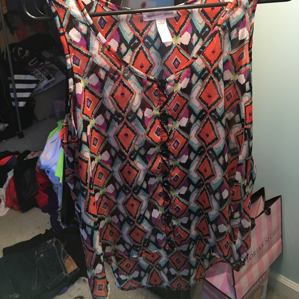 Tank top dress shirt
