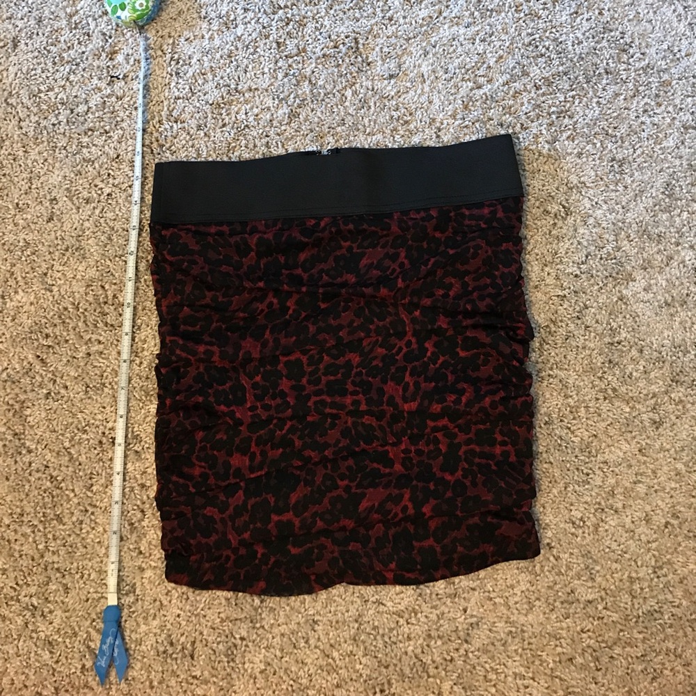 Charlotte Russe leopard print mini skirt