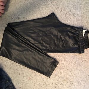 Pleather leggings