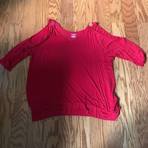 Lane Bryant sexy red too with 3/4 slit sleeve.