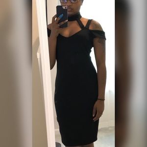 Fitted choker dress from Charlotte Russe.
