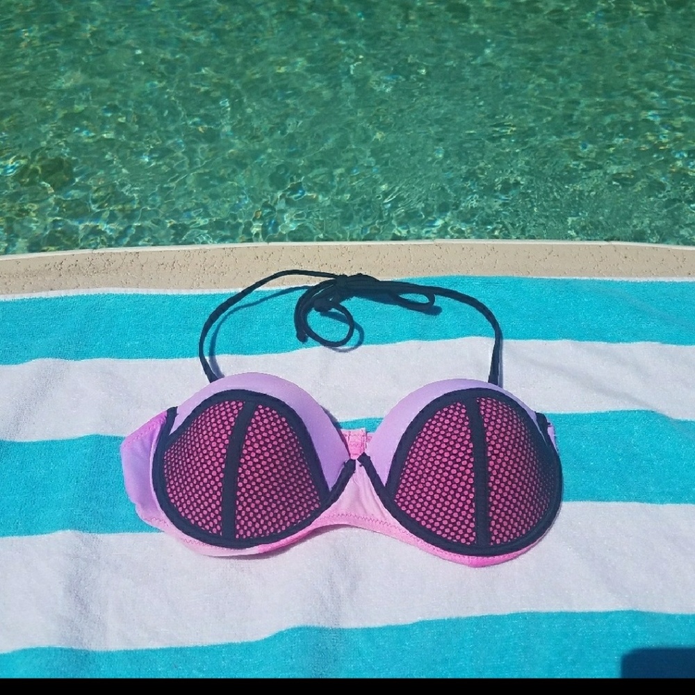 Fun, multi colored small bikini push up