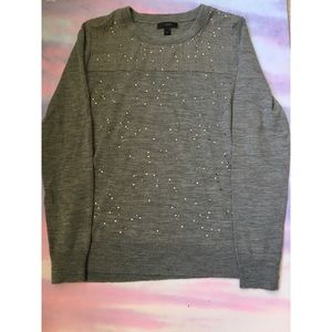 Embellished Tippi sweater in glen plaid - J. Crew