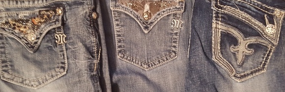 2 Miss Me pair of jeans and 1pair of Rock Revival. - Picture 2 of 2