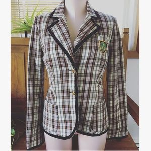 BB Dakota plaid blazer