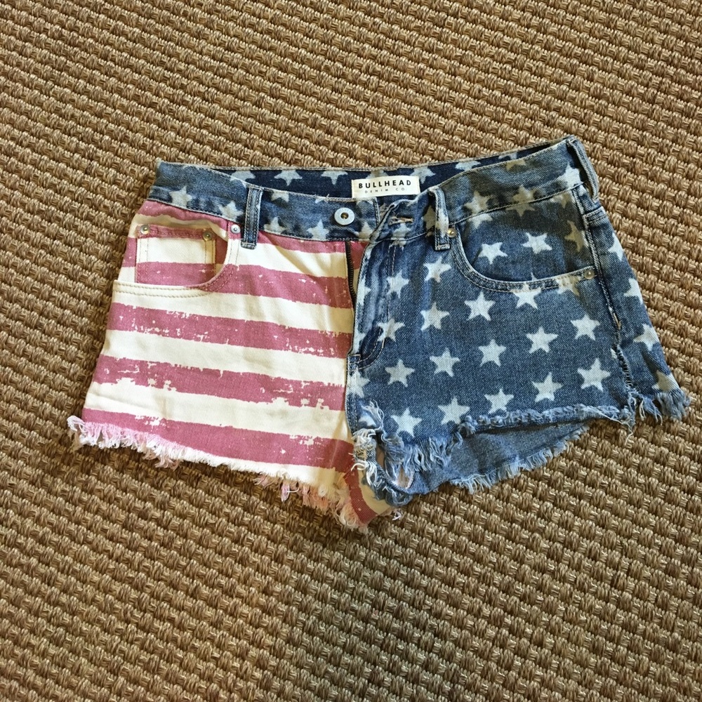 Patriotic Jean Shorts