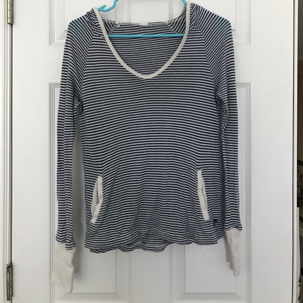 Roxy striped hooded long sleeve