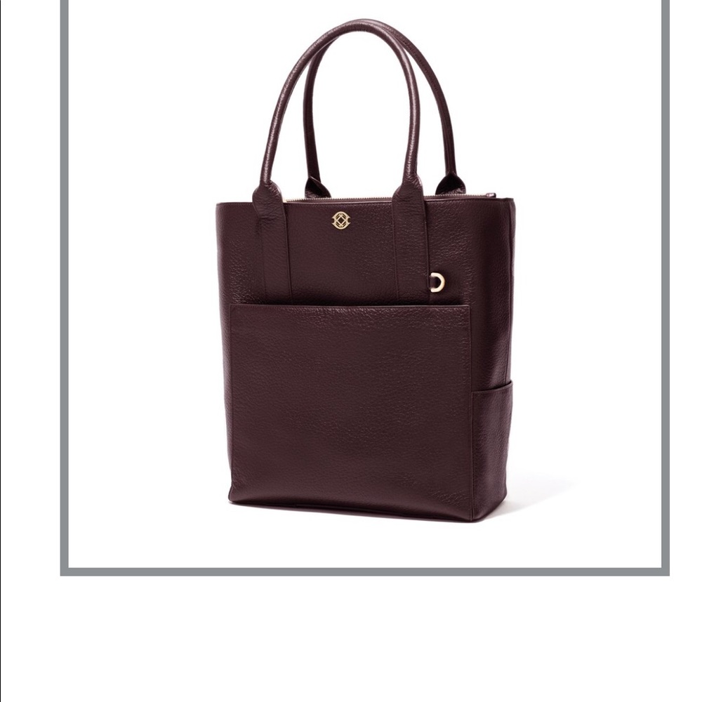 ISO Dagne Dover Charlie Tote in Oxblood