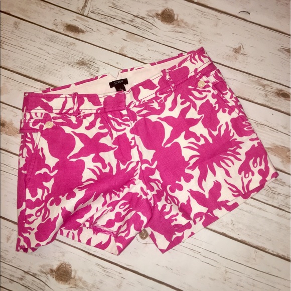 Adorable J. Crew Shorts Sz 4 City Fit 100% Linen - Picture 2 of 5