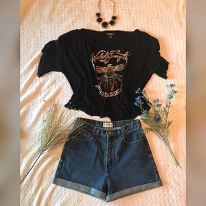 Denim and supply native inspired crop top