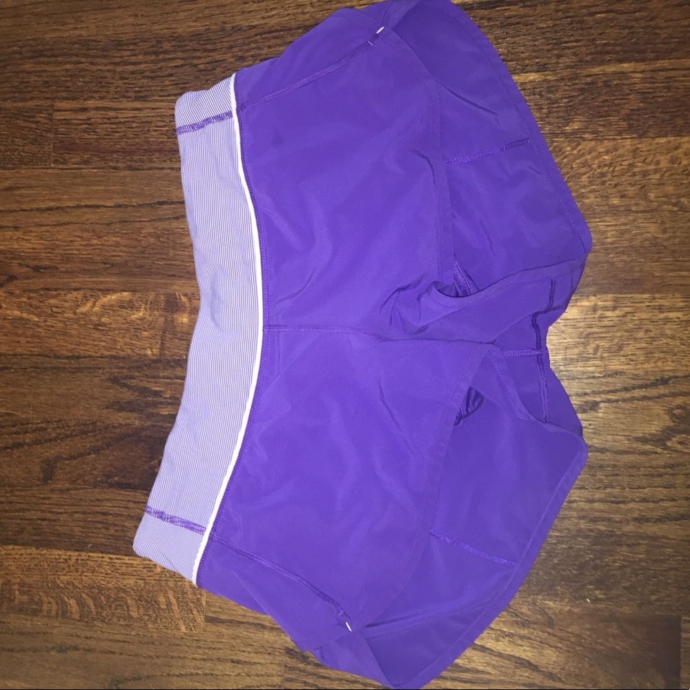 Purple Lululemon shorts