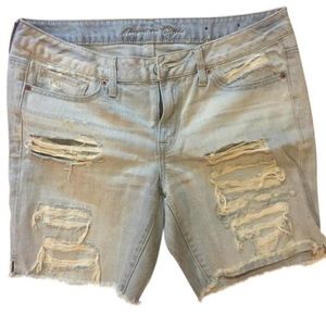 American Eagle Distressed Bermuda Shorts