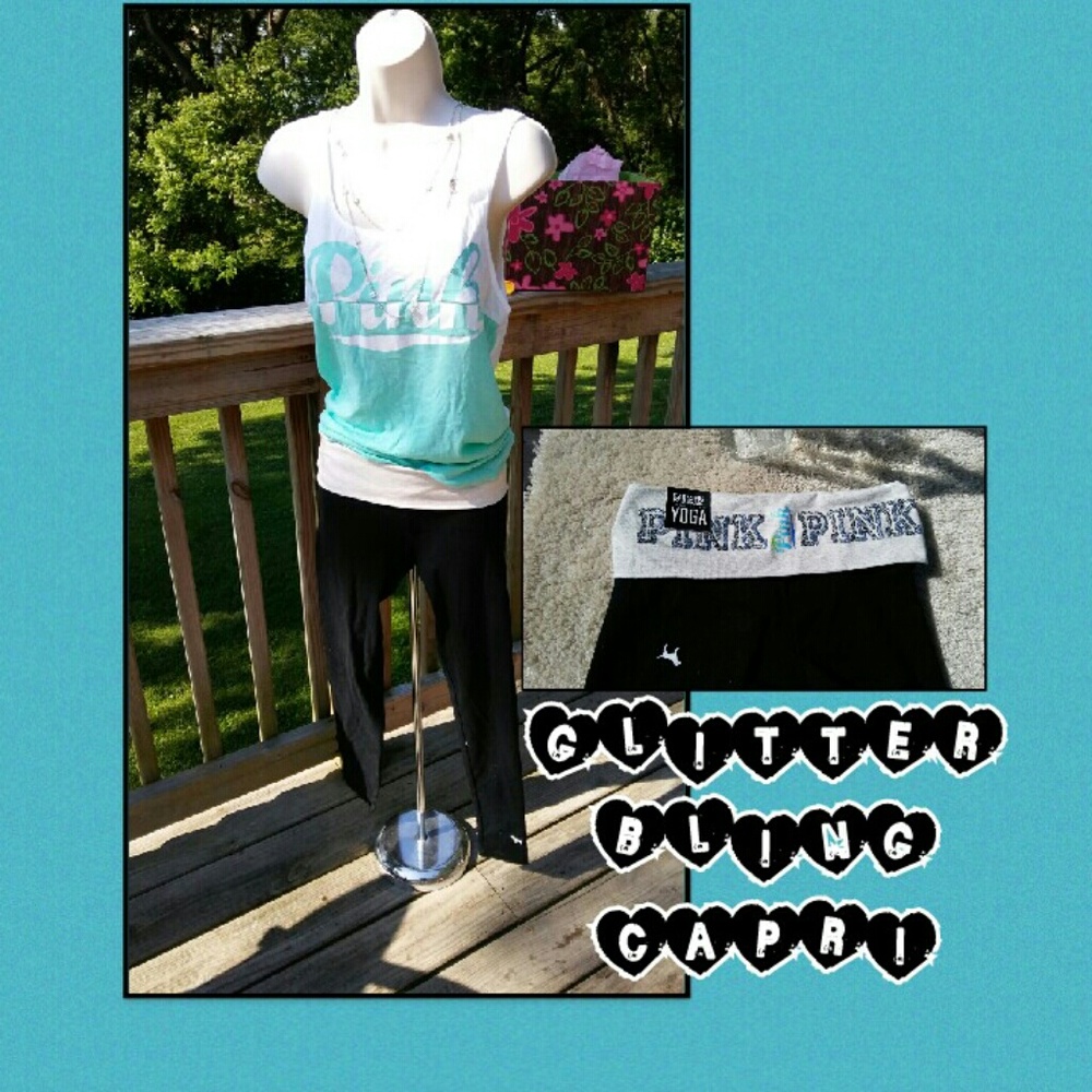 Victoria's Secret Pink Sparkly with Ombré yogas