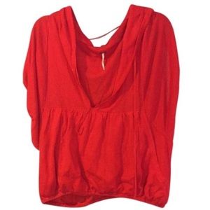 Free People Hooded Shirt