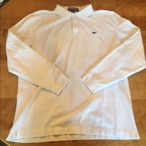 Vineyard Vines Long Sleeve Pique Polo Size Large