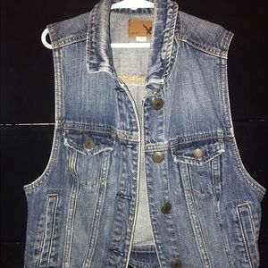 American Eagle Denim Vest
