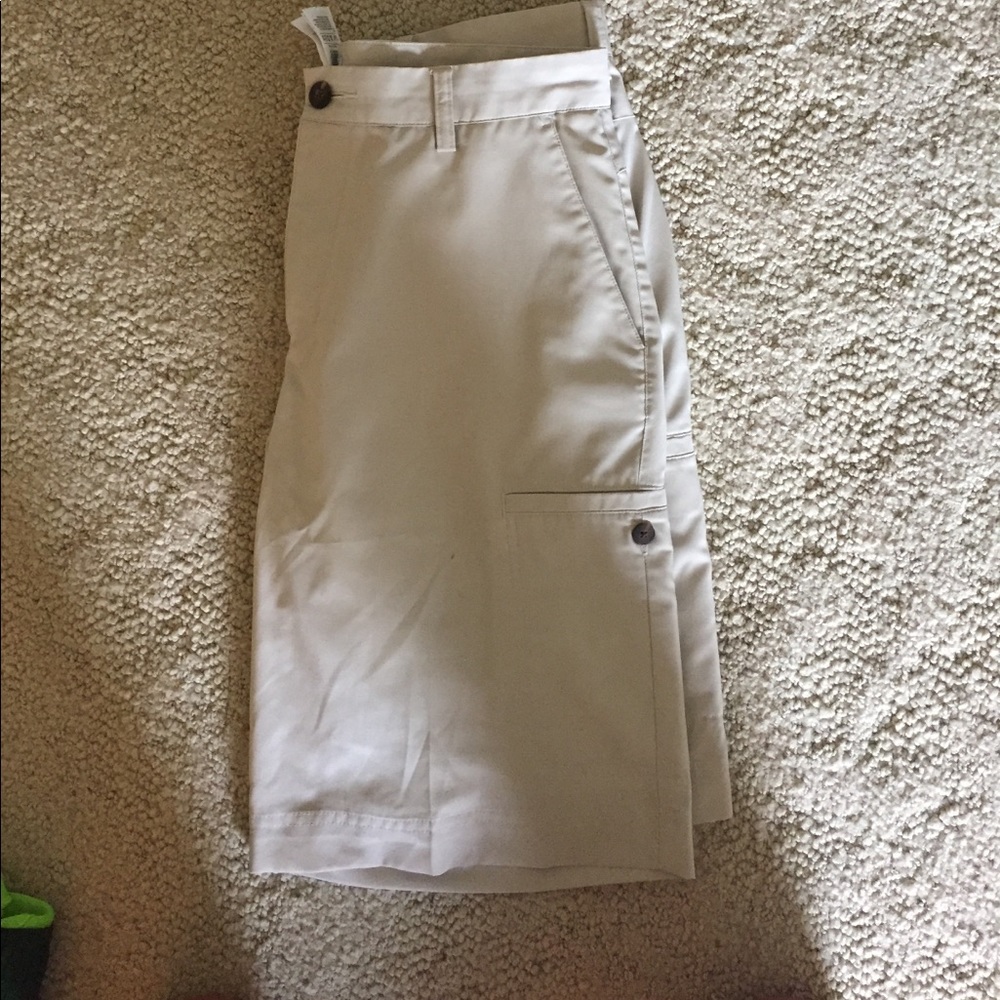Khaki light weight adidas shorts