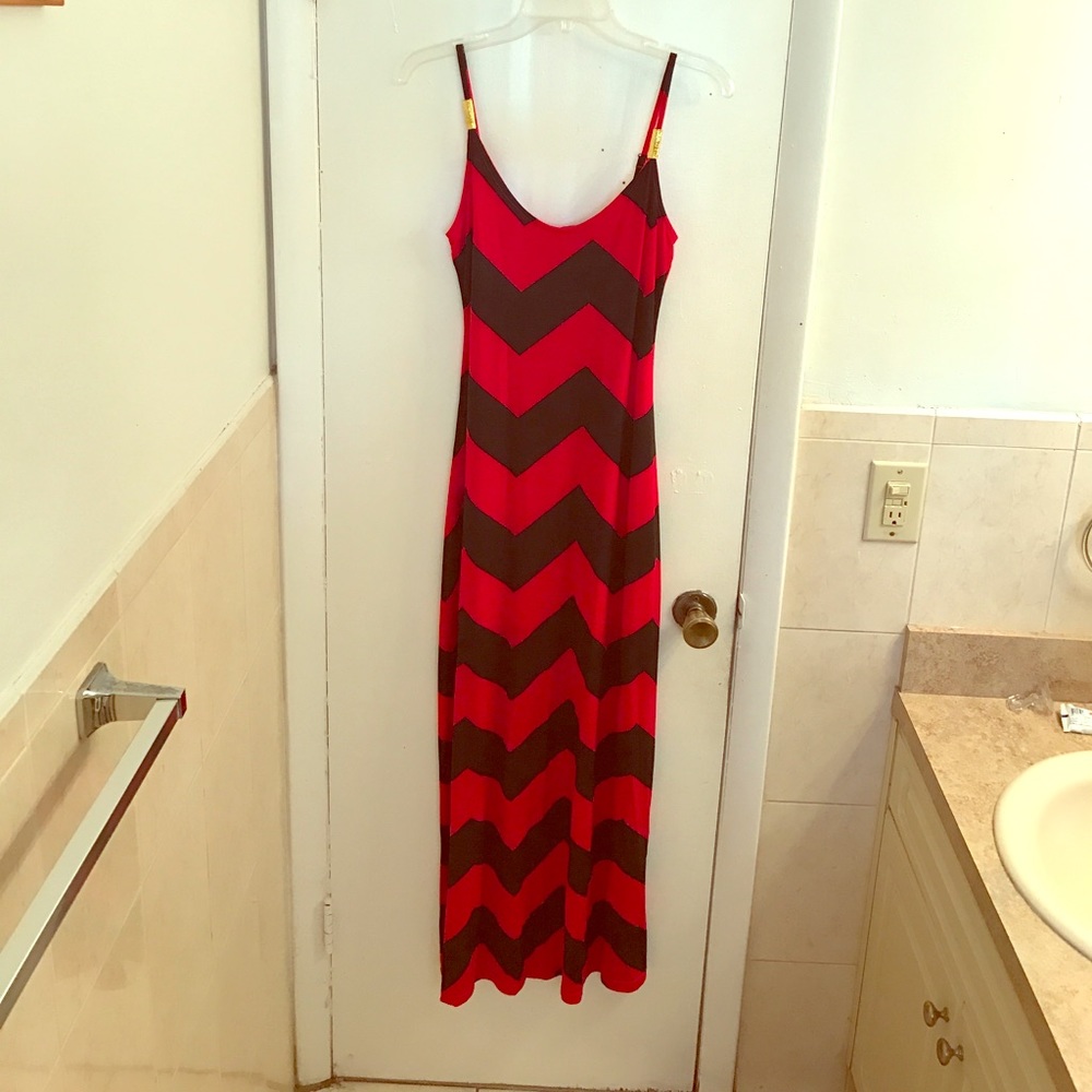 Maxi Dress Zig Zag Pattern