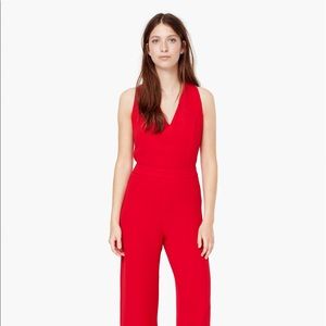 mango jumpsuit red
