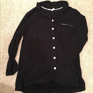 Soma Long Sleeve Polka Dot Pajama Top